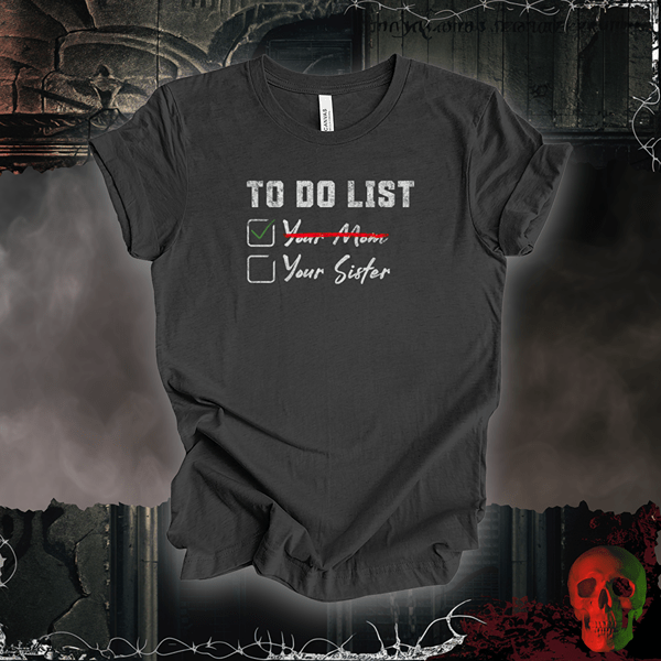 T-Shirt Dark Grey Heather / S To-Do List: Tee