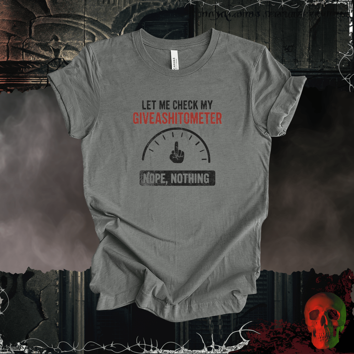 T-Shirt Deep Heather / S Giveashitometer Tee