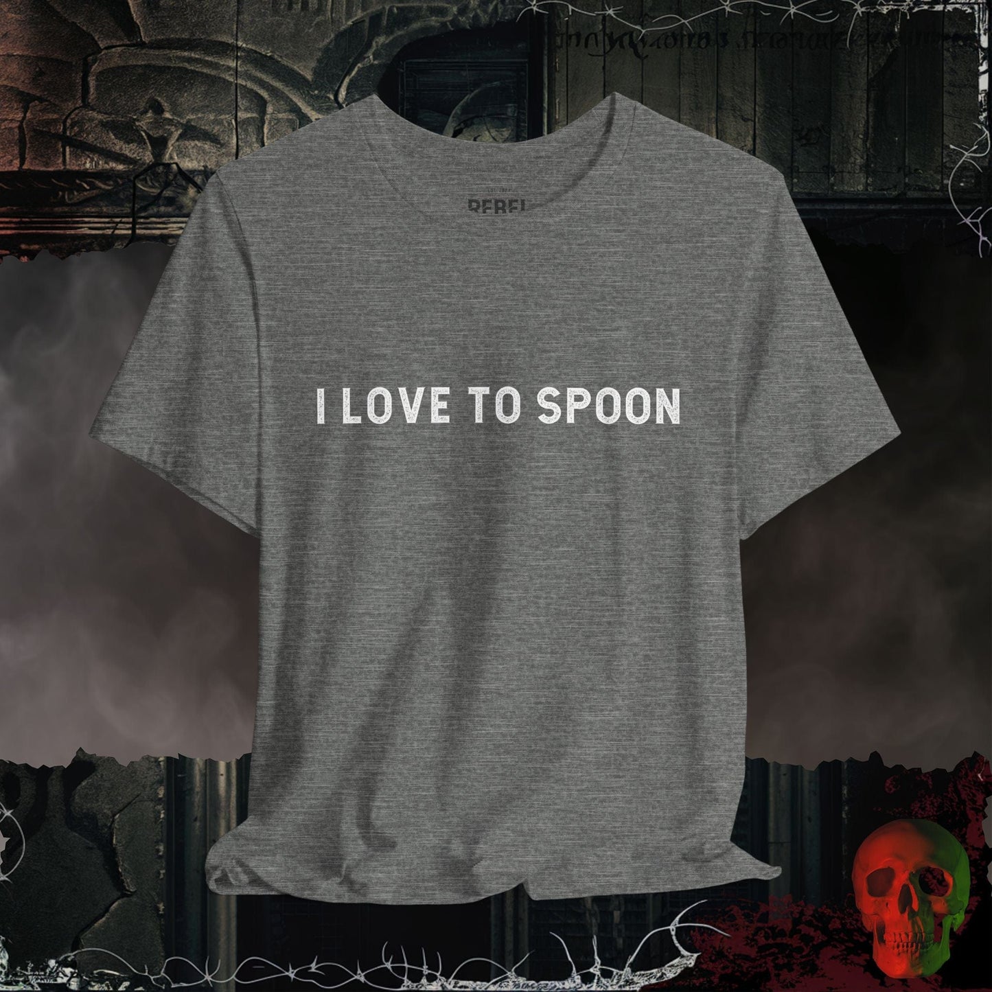T-Shirt Deep Heather / S I Love to Spoon T-Shirt