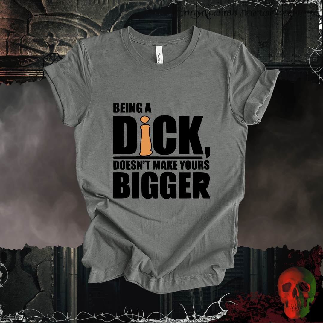 T-Shirt Deep Heather / S Size Matters Not - Attitude Does T-Shirt