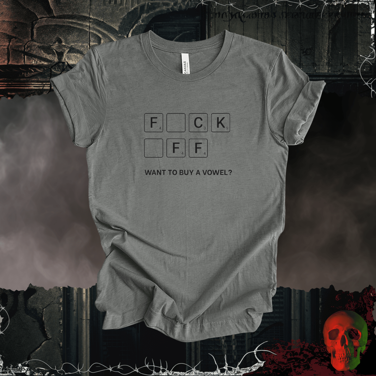 T-Shirt Deep Heather / S Want to Buy a Vowel Tee