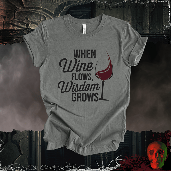 T-Shirt Deep Heather / S Wine-Infused Wisdom