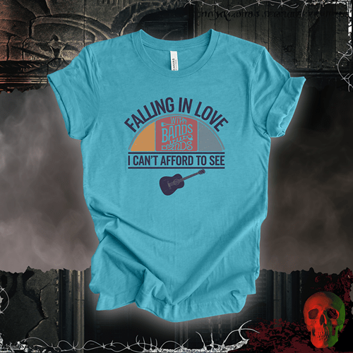 T-Shirt Heather Aqua / S Falling in Love T-Shirt