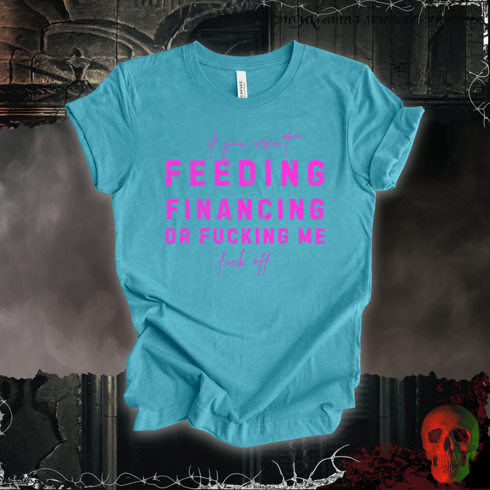 T-Shirt Heather Aqua / S Feed, Fund, F**k Tee