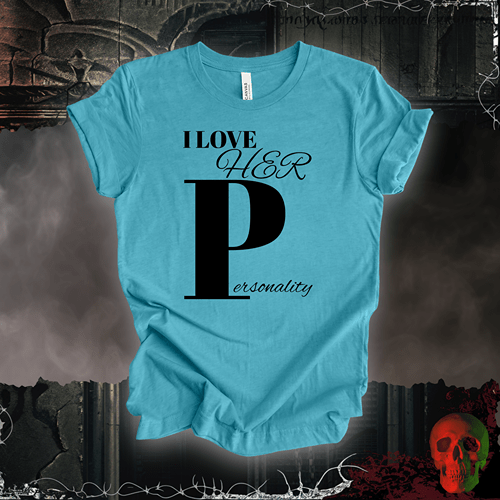 T-Shirt Heather Aqua / S I Love Her 'P' T-Shirt