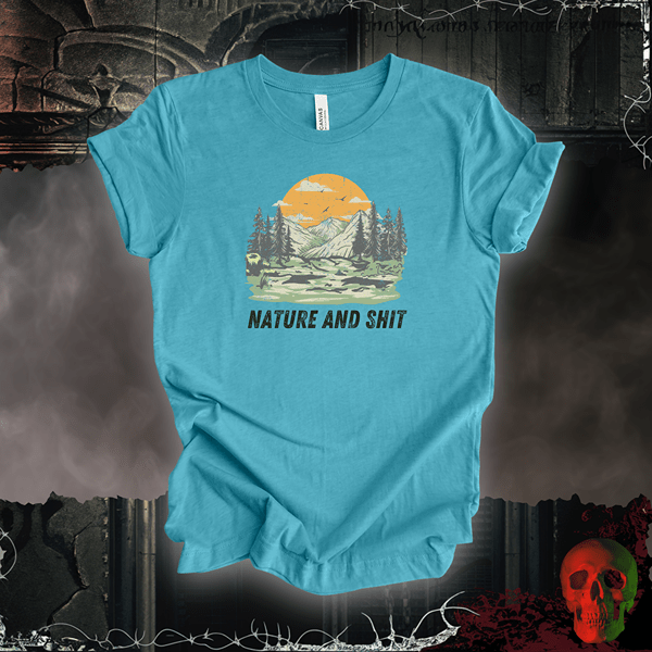 T-Shirt Heather Aqua / S Nature and Shit T-Shirt