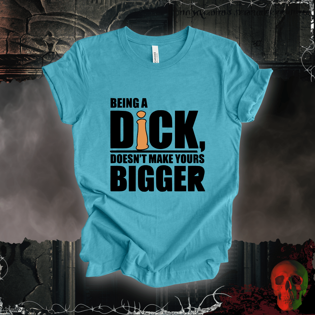 T-Shirt Heather Aqua / S Size Matters Not - Attitude Does T-Shirt