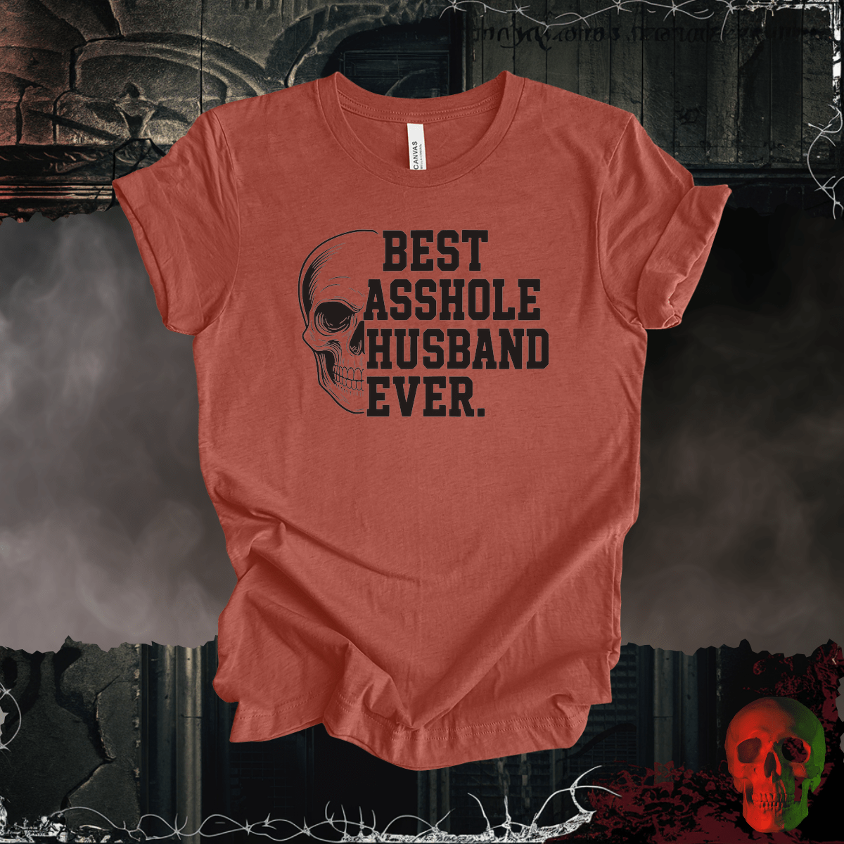 T-Shirt Heather Clay / S Best A-hole Husband Ever Tee