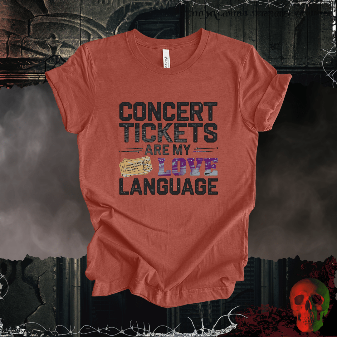 T-Shirt Heather Clay / S Concert Tickets T-Shirt