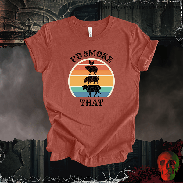 T-Shirt Heather Clay / S I'd Smoke That Tee