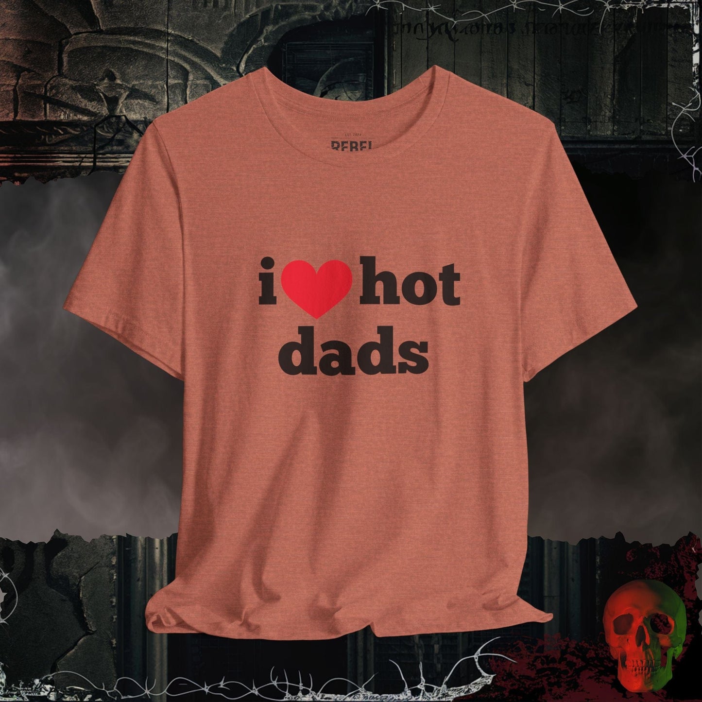 T-Shirt Heather Clay / S I ❤️ Hot Dads T-shirt