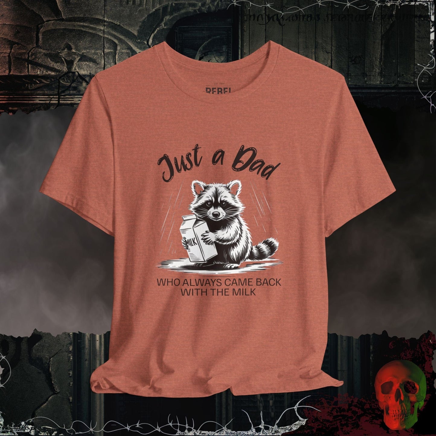 T-Shirt Heather Clay / S Just a Dad Milk Run T-Shirt