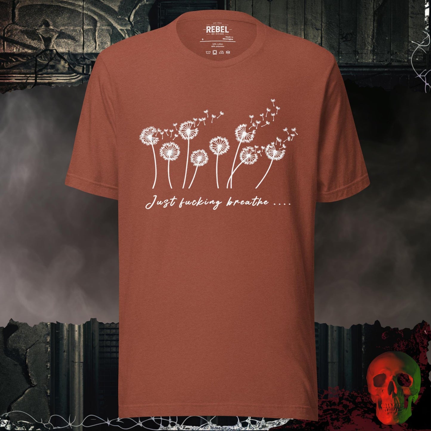 T-Shirt Heather Clay / S Just F*cking Breathe Tee