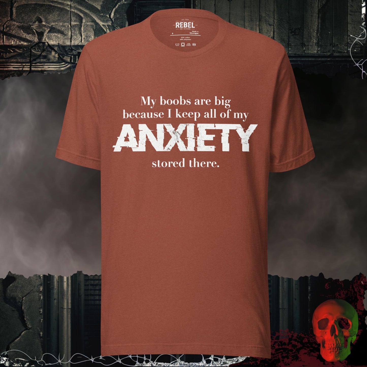 T-Shirt Heather Clay / S My Anxiety Storage System Tee
