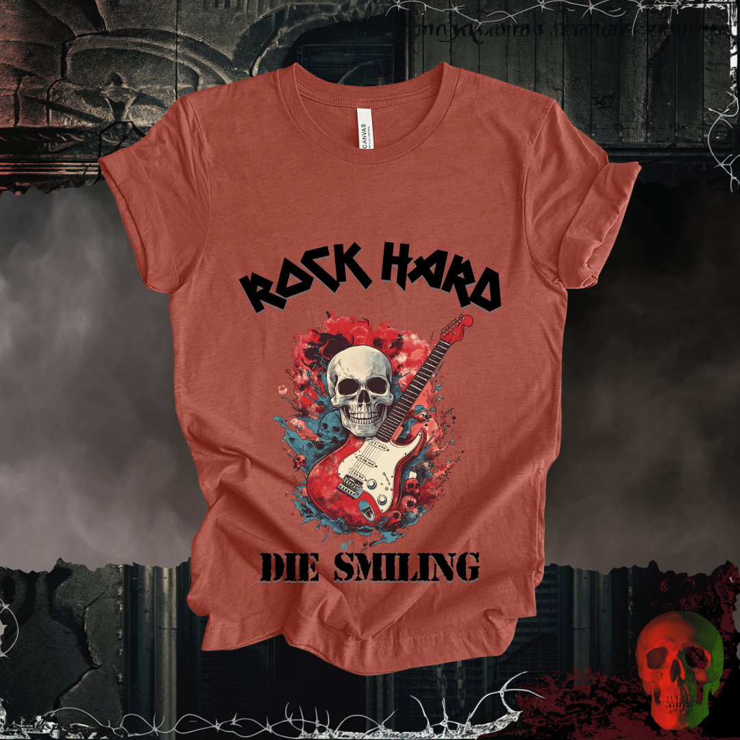 T-Shirt Heather Clay / S Rock Hard / Die Smiling T-Shirt