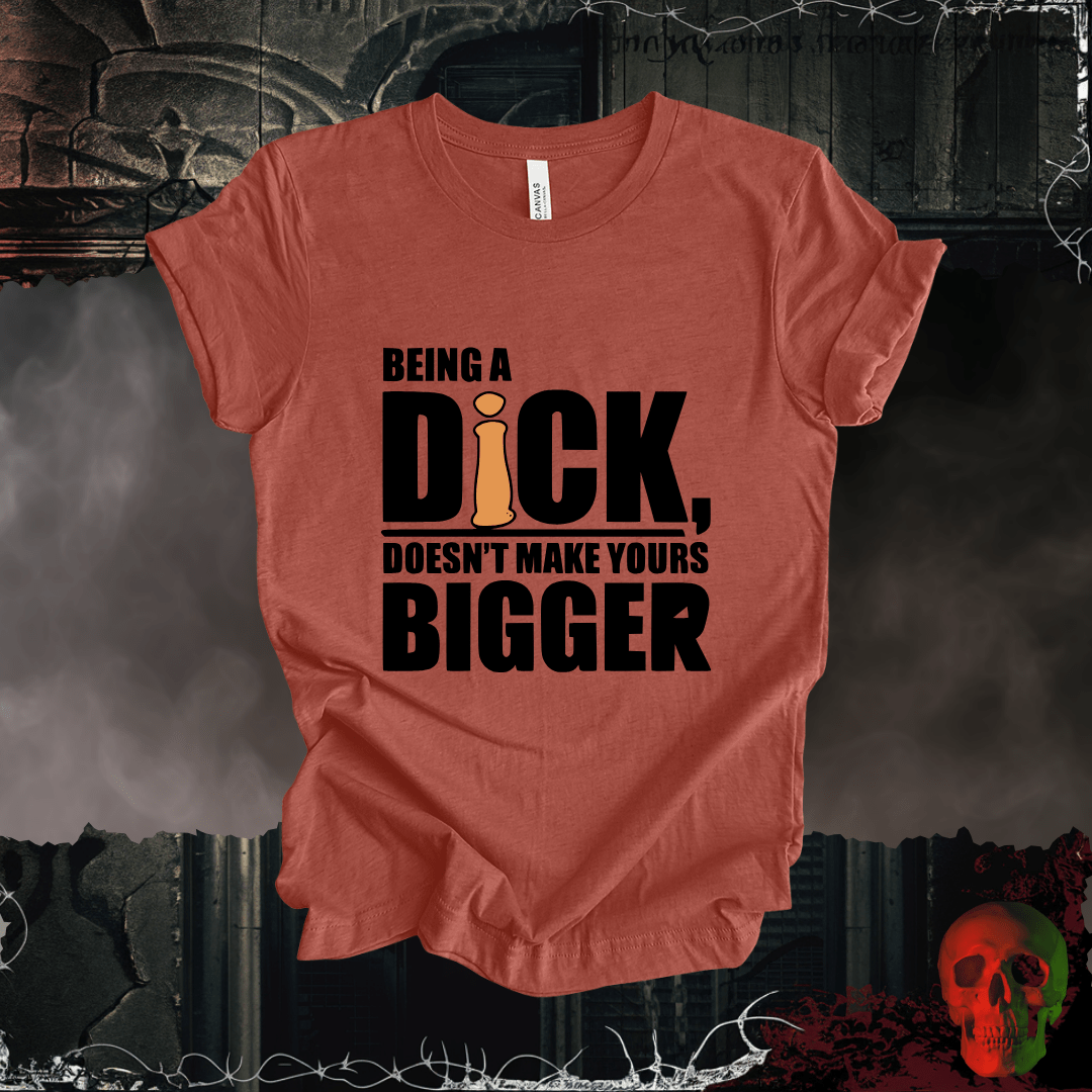 T-Shirt Heather Clay / S Size Matters Not - Attitude Does T-Shirt