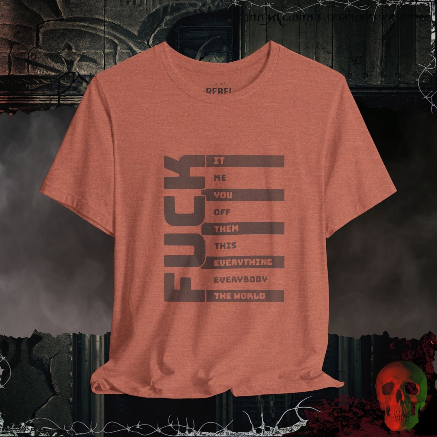 T-Shirt Heather Clay / S The Many F@cks Tee