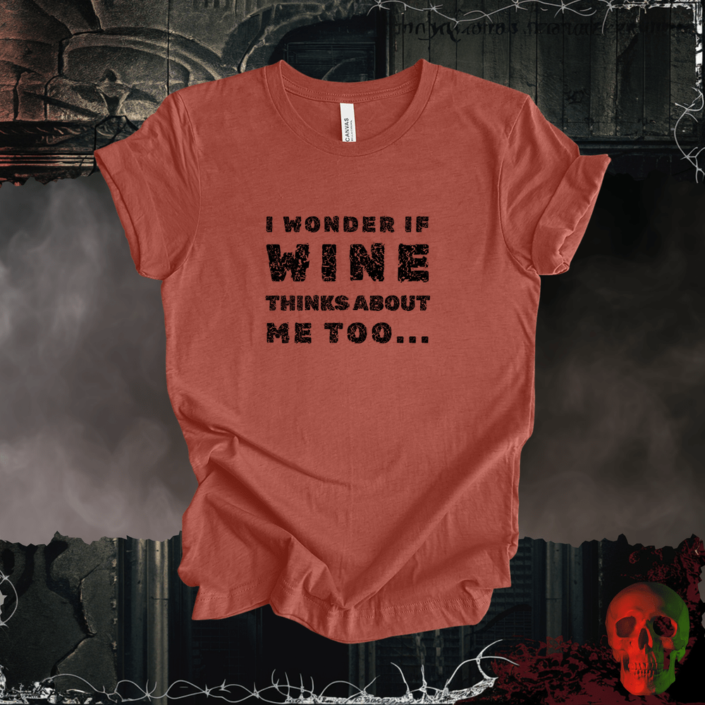 T-Shirt Heather Clay / S Wine Thoughts Tee