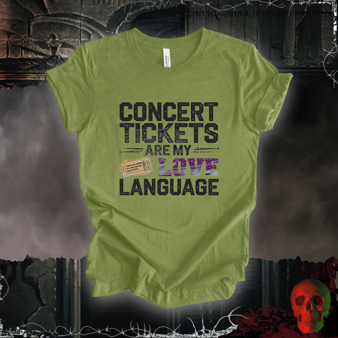 T-Shirt Heather Green / S Concert Tickets T-Shirt