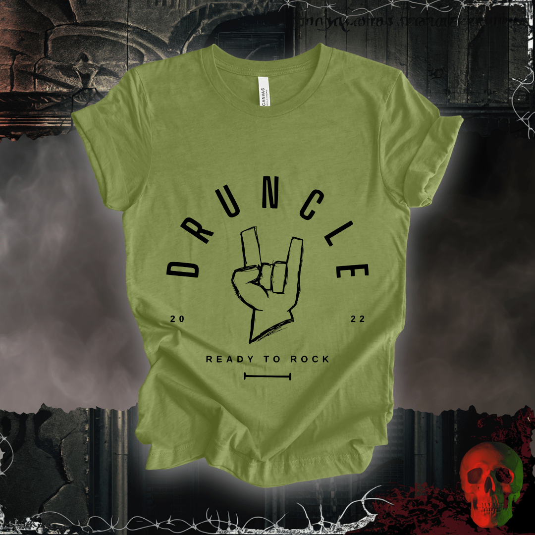 T-Shirt Heather Green / S Druncle (Drunk Uncle) T-Shirt