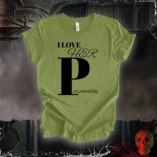 T-Shirt Heather Green / S I Love Her 'P' T-Shirt