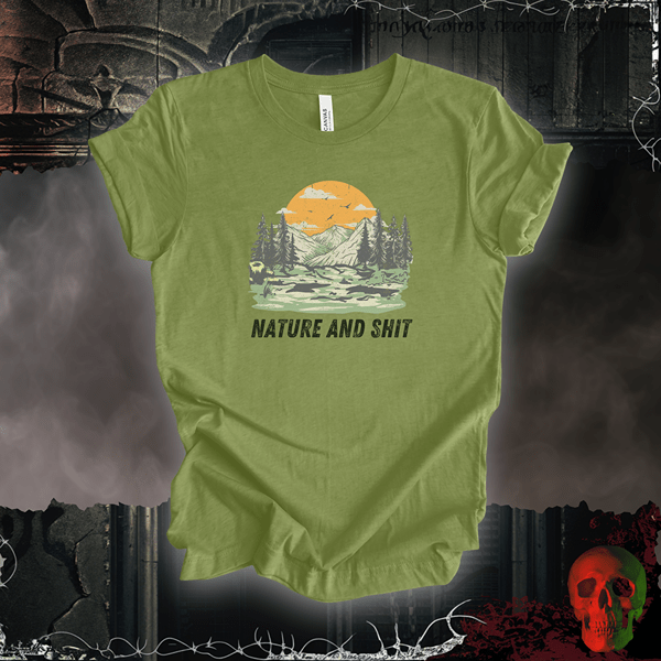 T-Shirt Heather Green / S Nature and Shit T-Shirt