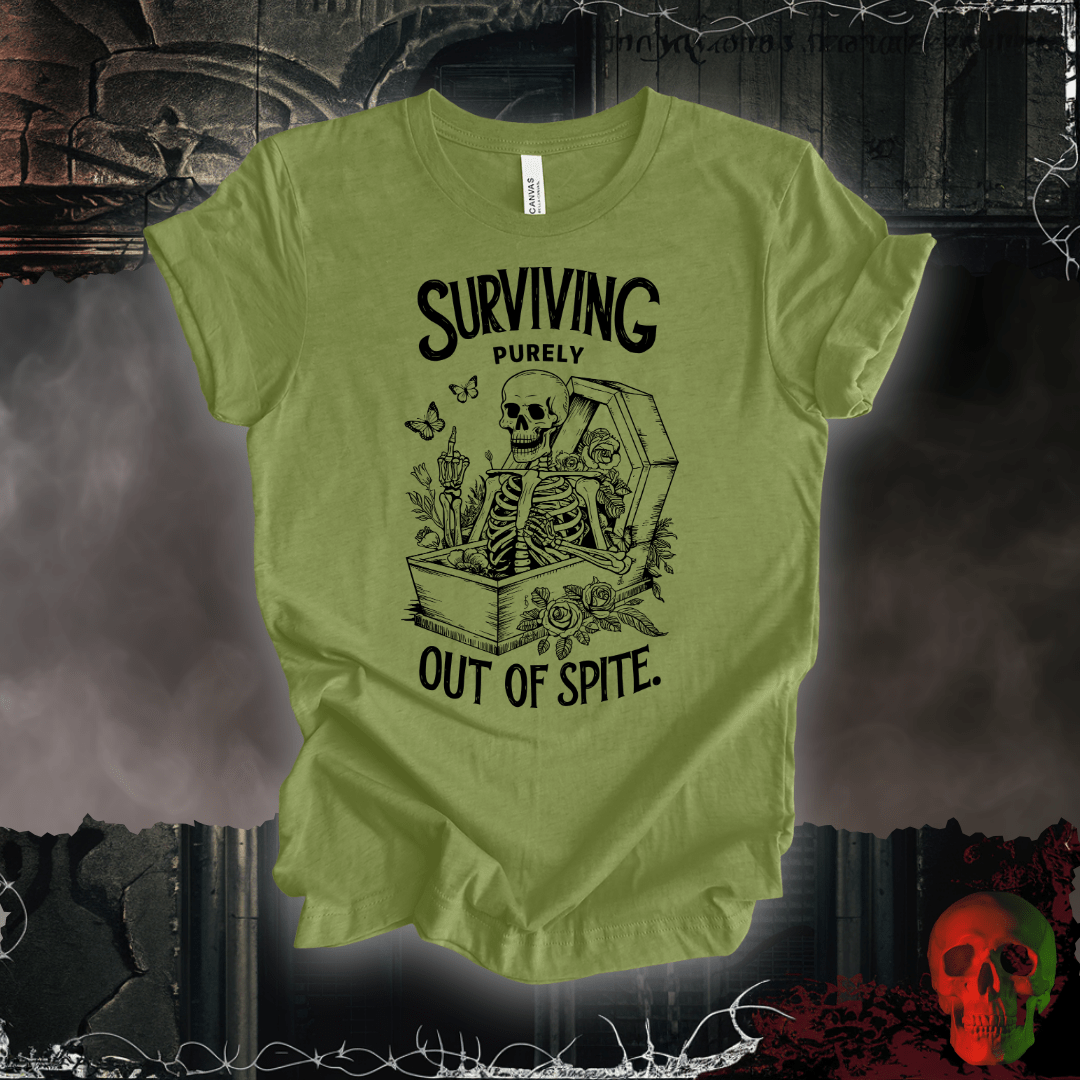 T-Shirt Heather Green / S Surviving Out of Spite! T-Shirt