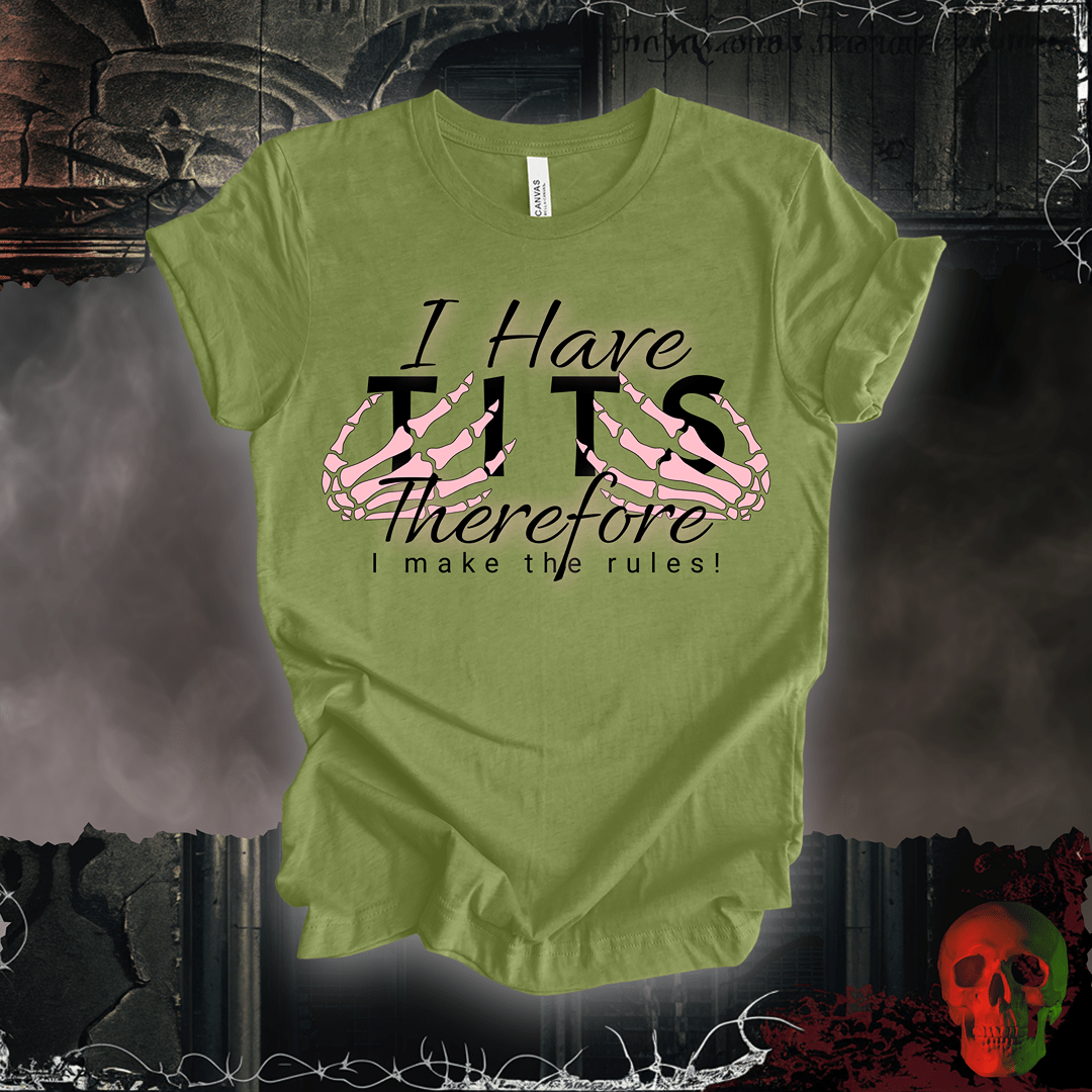 T-Shirt Heather Green / S Tits = Power T-Shirt