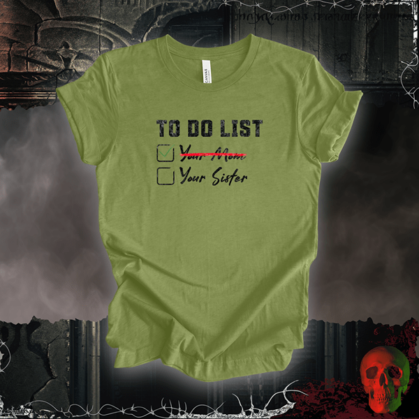 T-Shirt Heather Green / S To-Do List: Tee