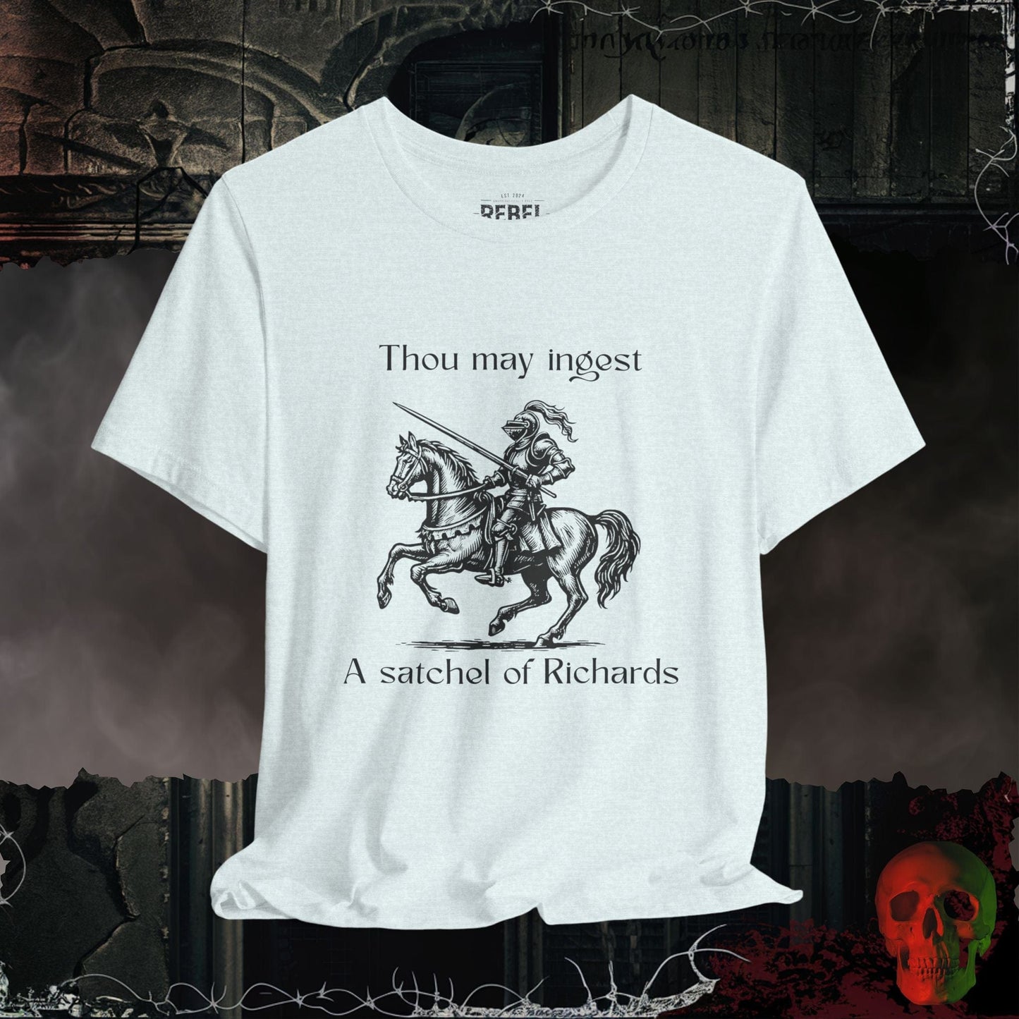 T-Shirt Heather Ice Blue / S A Satchel of Richards Tee