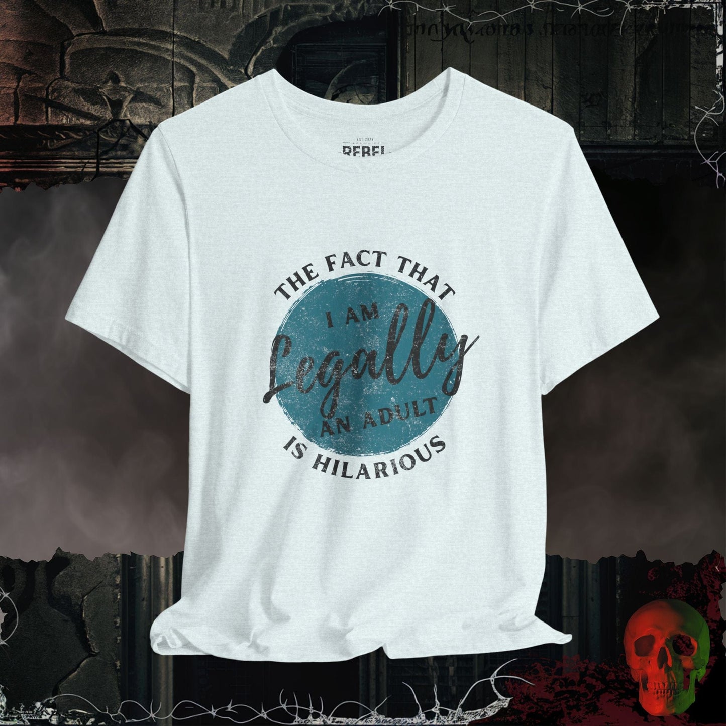 T-Shirt Heather Ice Blue / S Am I Really Legal Tee