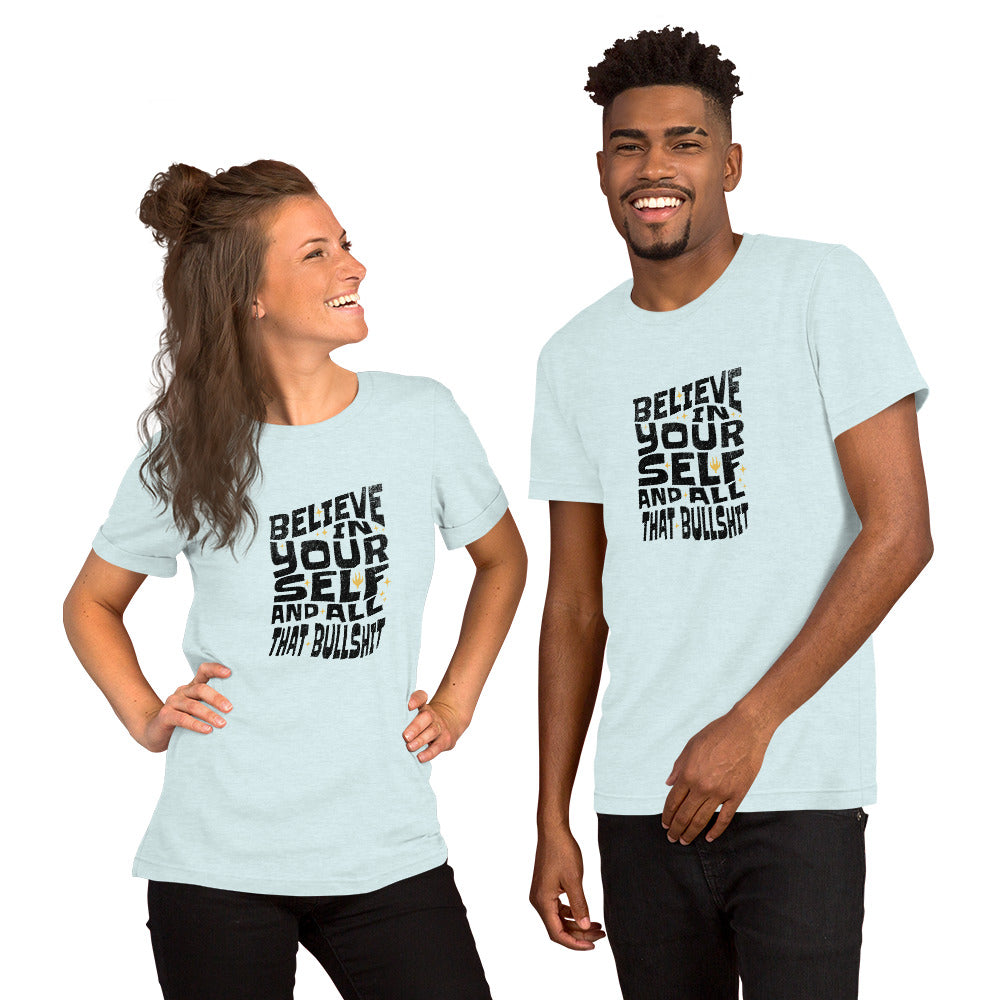 T-Shirt Heather Ice Blue / S Believe In Yourself Tee