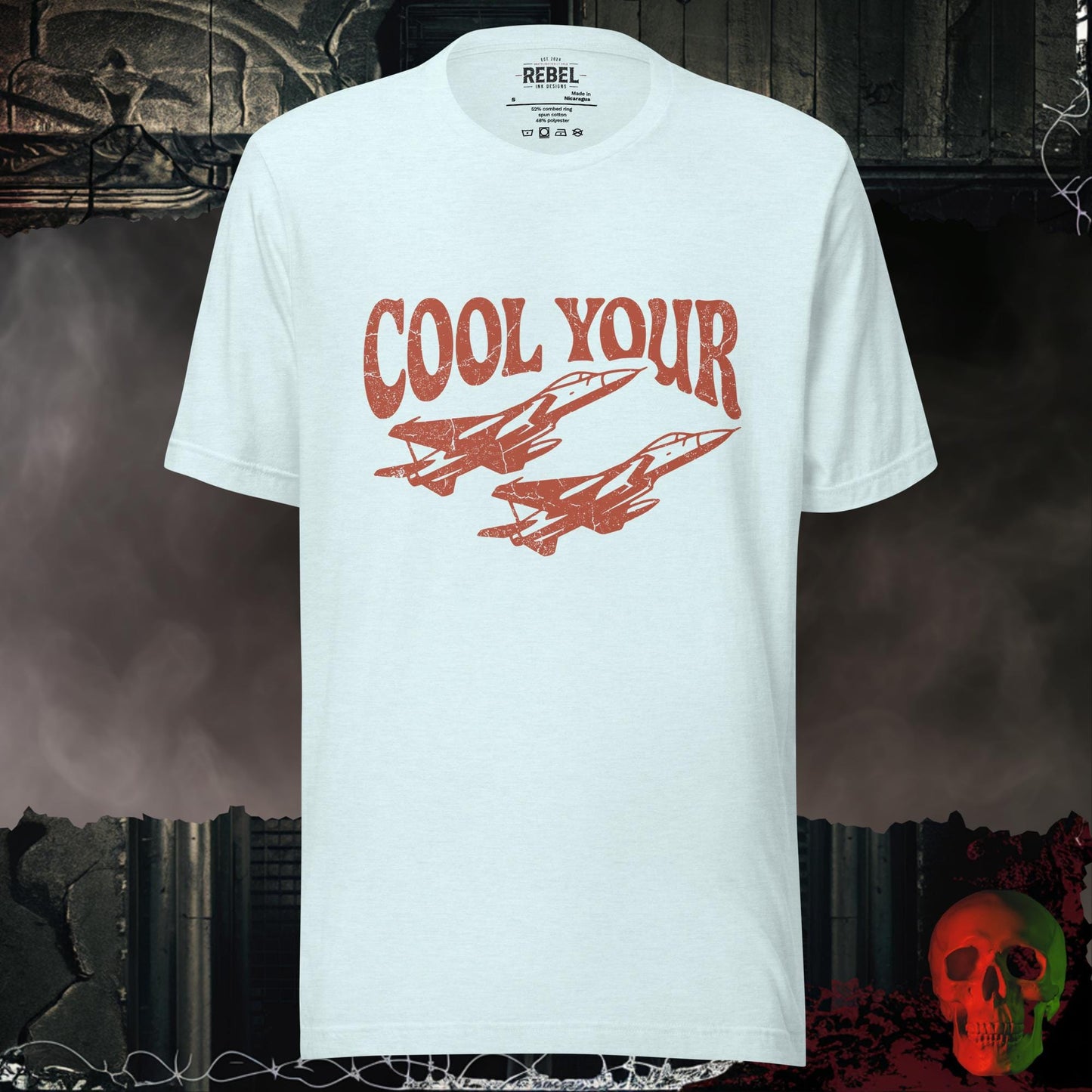 T-Shirt Heather Ice Blue / S Cool Your Jets Tee
