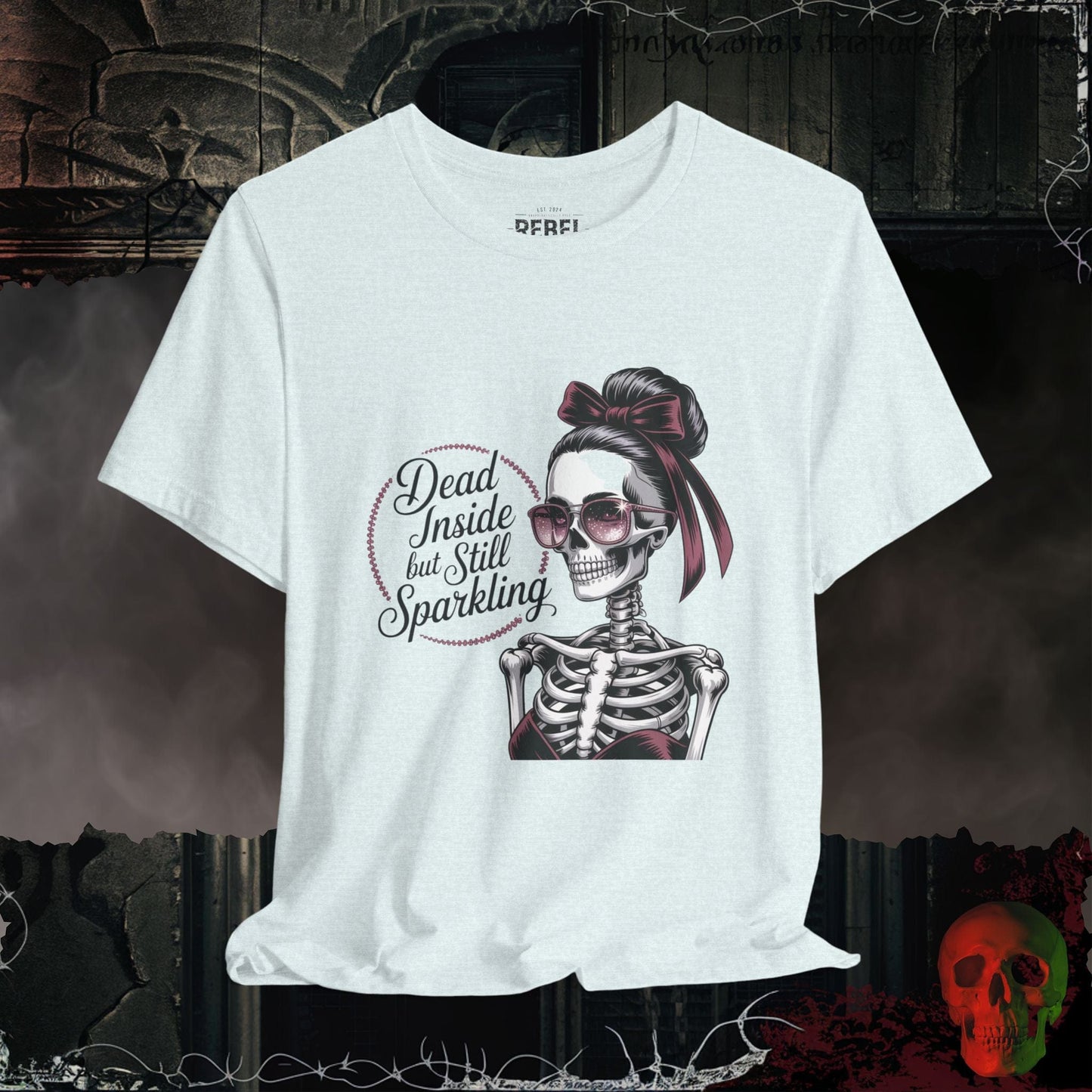 T-Shirt Heather Ice Blue / S Dead Inside but Still Sparkling T-Shirt