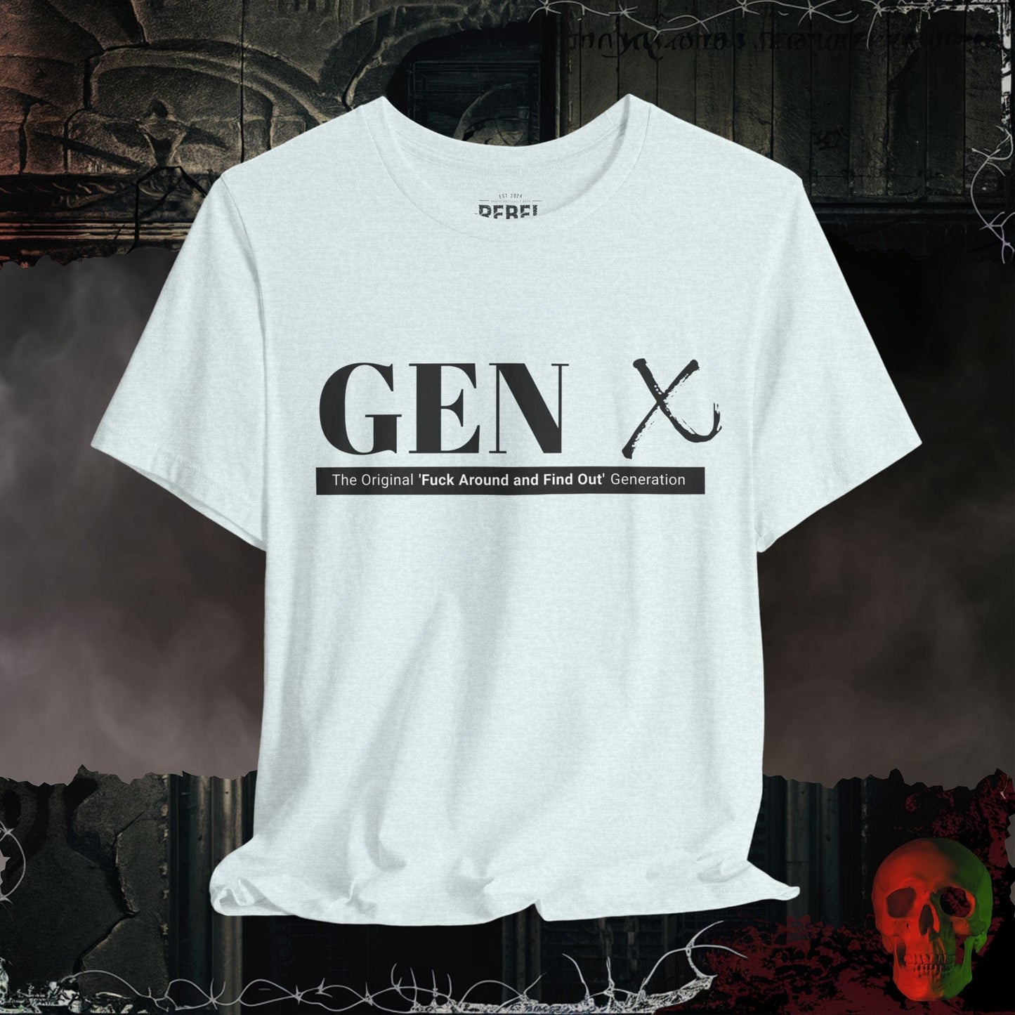 T-Shirt Heather Ice Blue / S Gen X: The OG Rebels T-Shirt