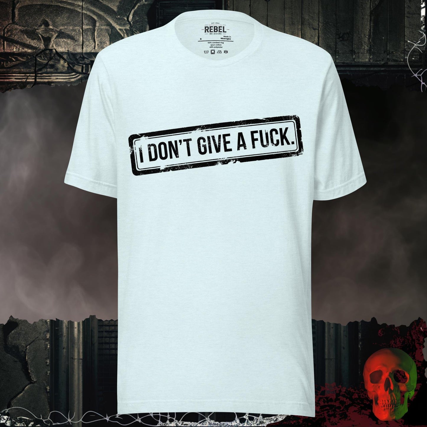T-Shirt Heather Ice Blue / S I Don't Give a F*ck Tee