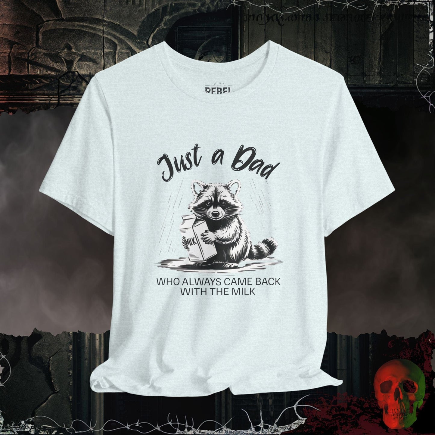 T-Shirt Heather Ice Blue / S Just a Dad Milk Run T-Shirt