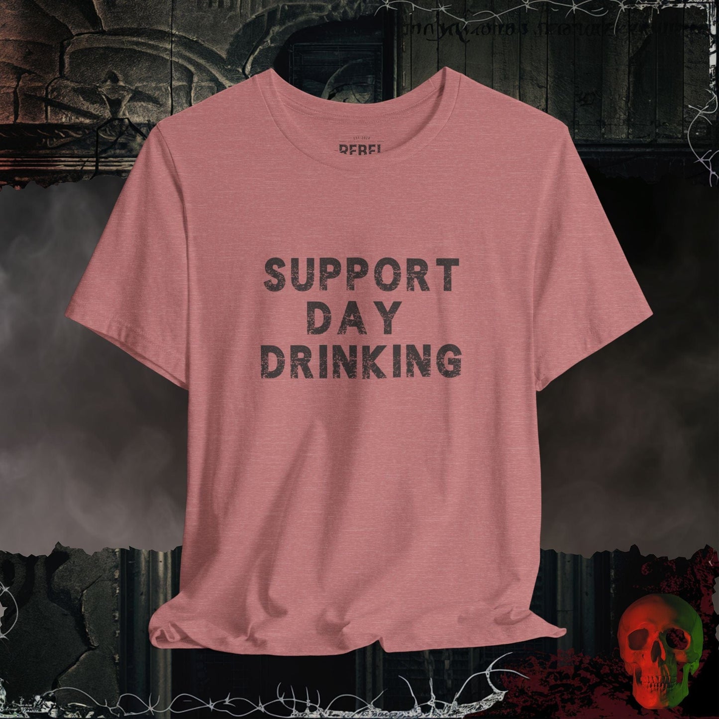 T-Shirt Heather Mauve / S Day Drinking Advocate Tee
