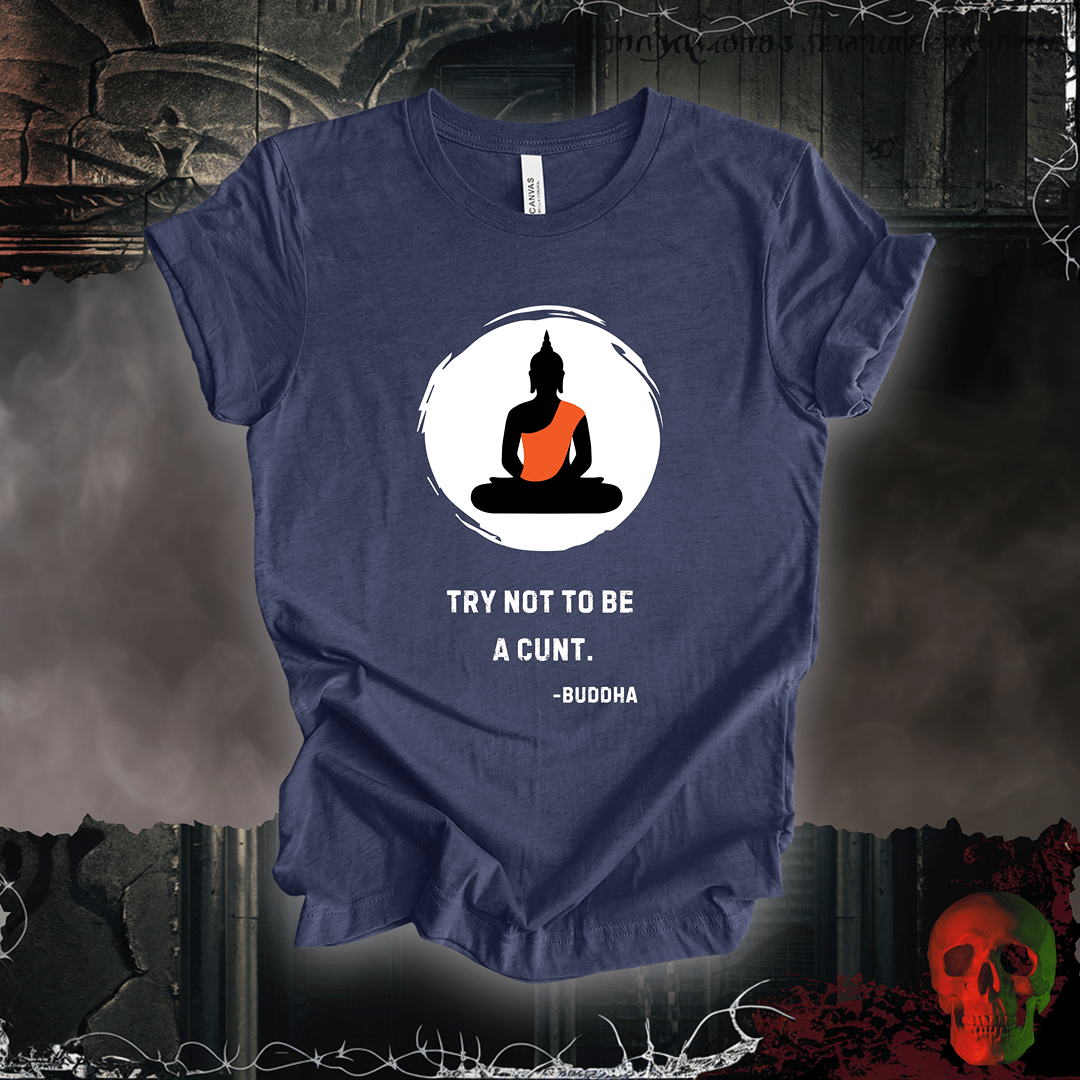 T-Shirt Heather Navy / S Buddha Speaks Tee
