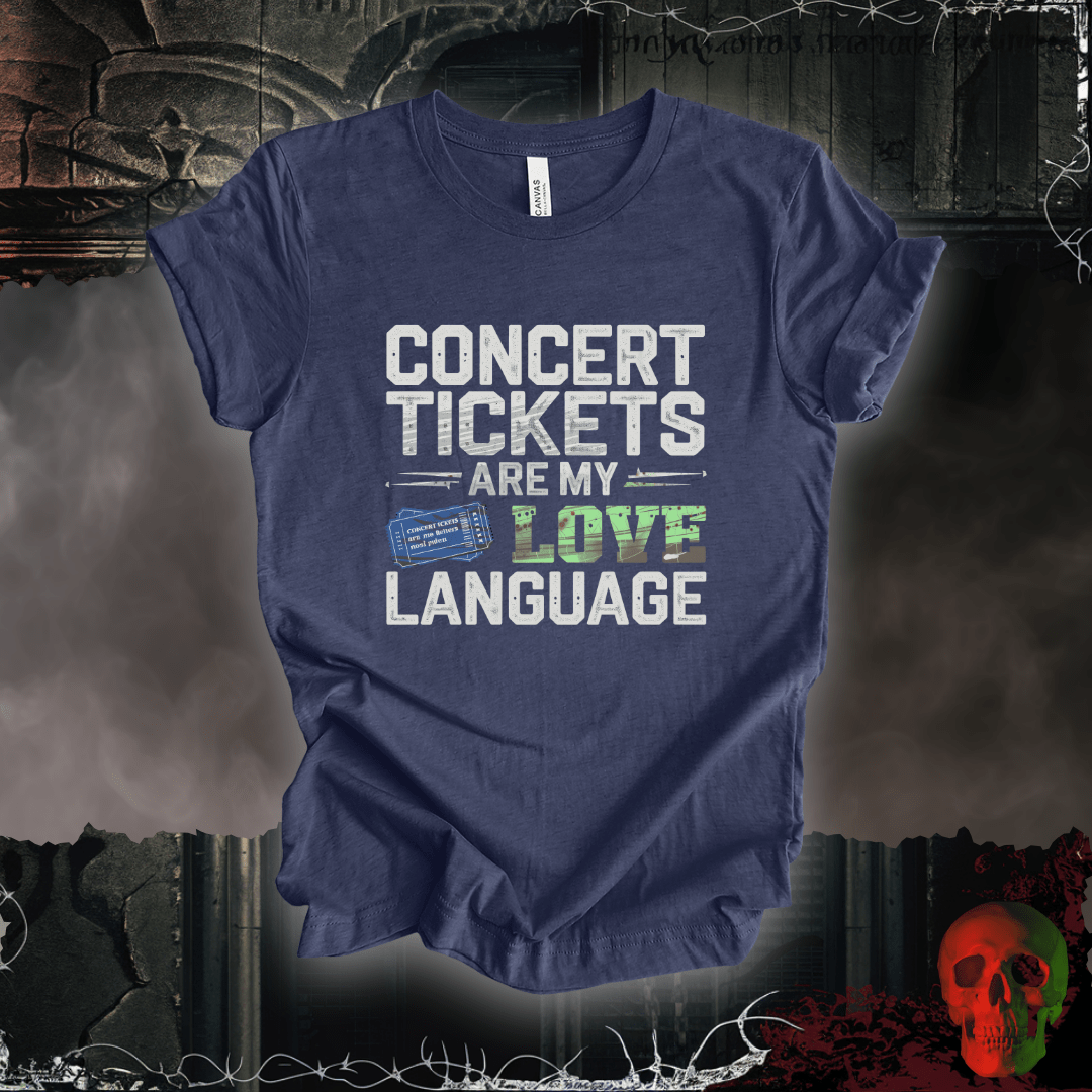 T-Shirt Heather Navy / S Concert Tickets T-Shirt