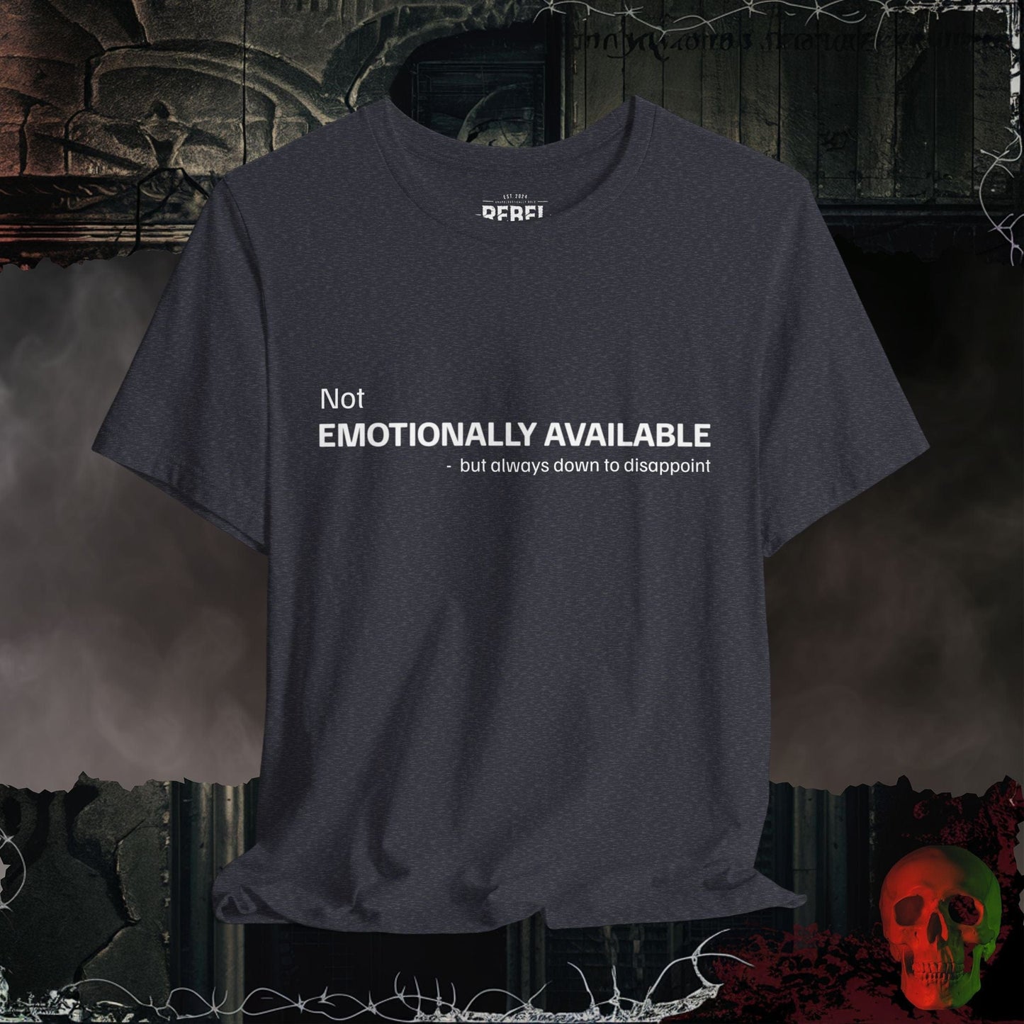 T-Shirt Heather Navy / S Emotionally Unavailable Tee