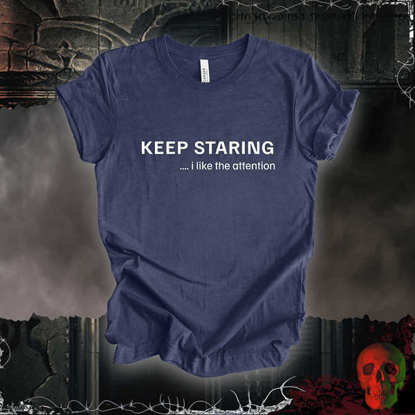 T-Shirt Heather Navy / S Keep Staring Tee