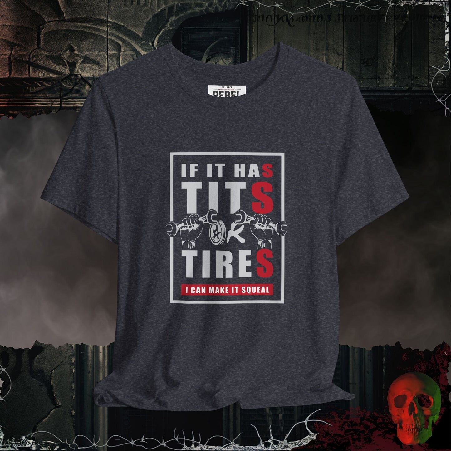 T-Shirt Heather Navy / S Make It Squeal