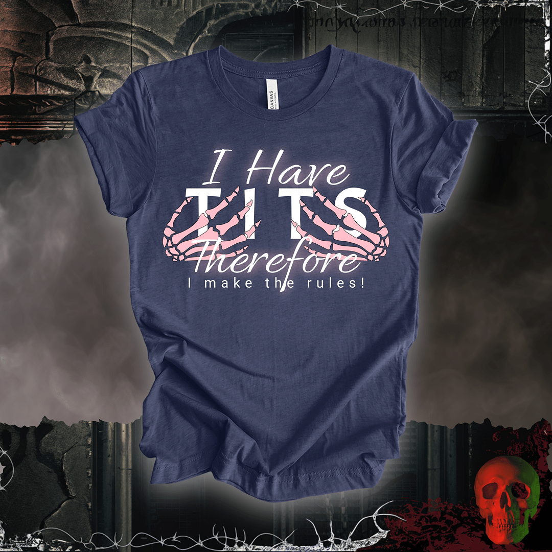 T-Shirt Heather Navy / S Tits = Power T-Shirt