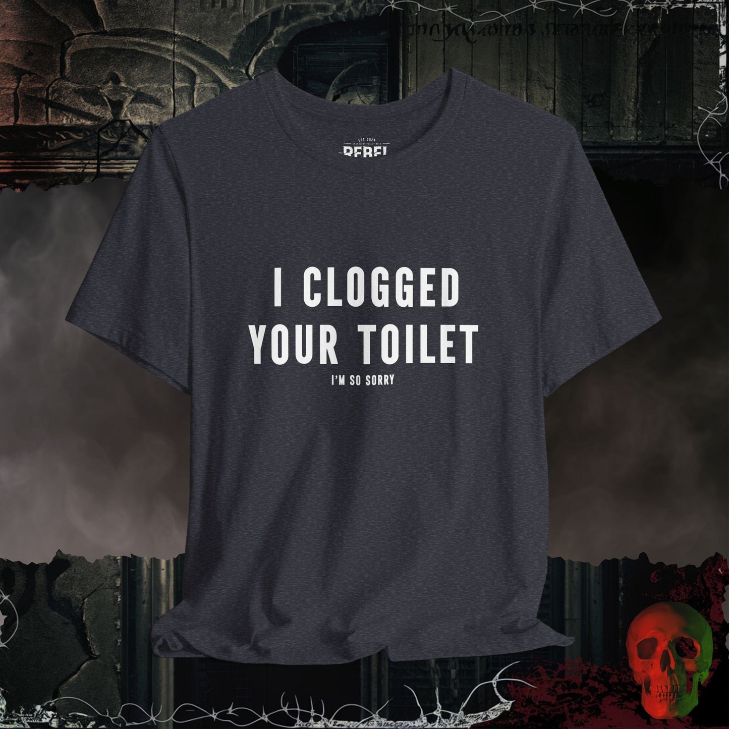 T-Shirt Heather Navy / S Toilet Trouble Tee