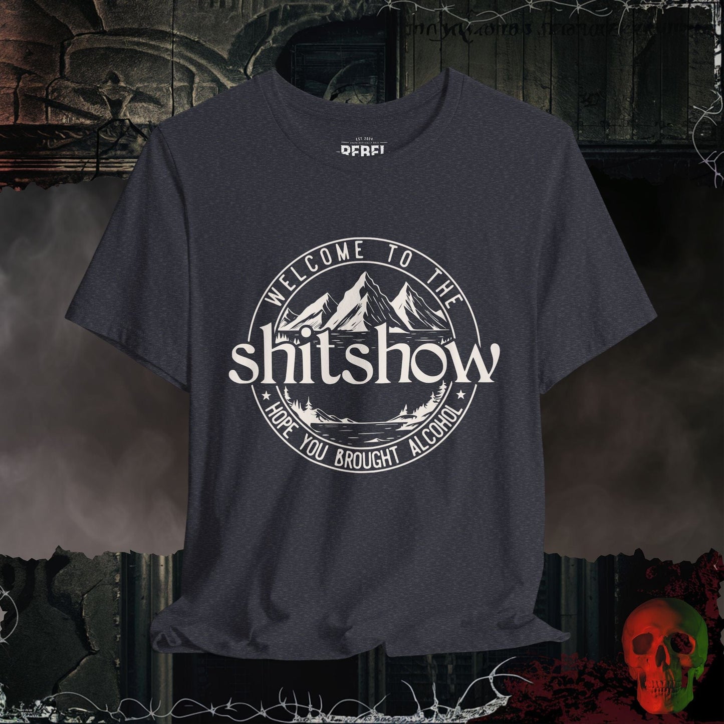 T-Shirt Heather Navy / S Welcome to the Shitshow – Party Survival Tee