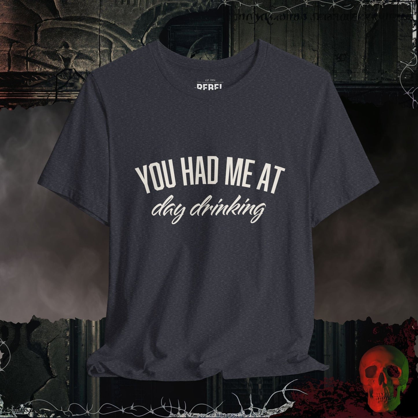 T-Shirt Heather Navy / S You Had Me At Day Drinking Tee