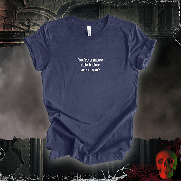 T-Shirt Heather Navy / S You're a Nosey Little F***er Tee
