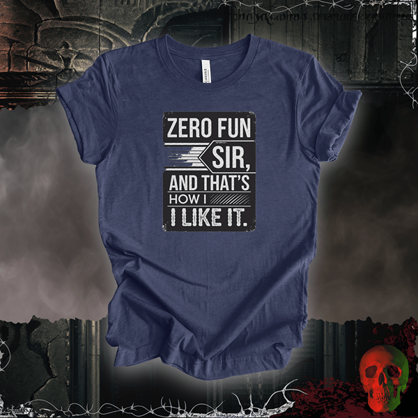 T-Shirt Heather Navy / S Zero Fun Sir T-Shirt