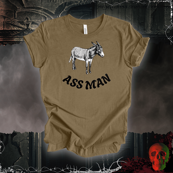 T-Shirt Heather Olive / S Ass Man Tee
